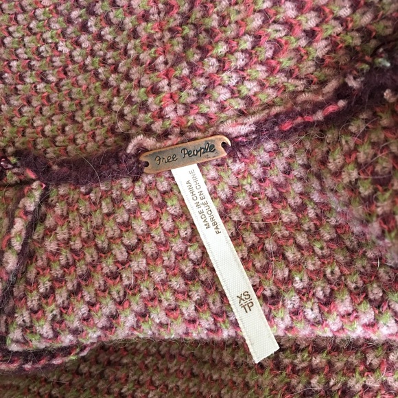 RARE Free People Flower Power Cardigan Sweater XS - Picture 7 of 8